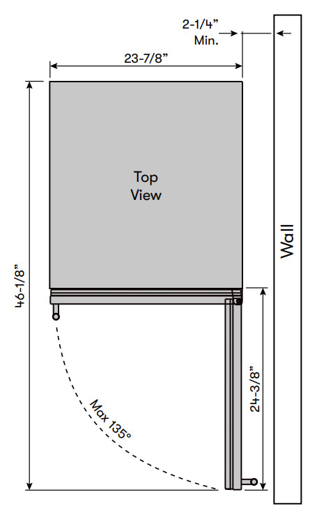 Zephyr PRW24C02AG-ADA Wine Cooler - Top View