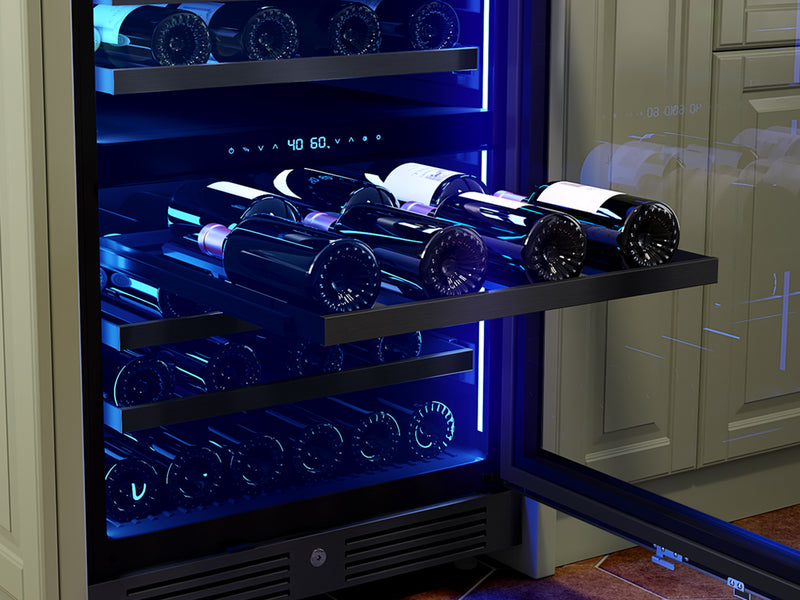 Zephyr PRW24C02CBSG Wine Cooler - Large Diameter Rack