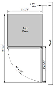 Zephyr PRW24C02CBSG Wine Cooler - Top View