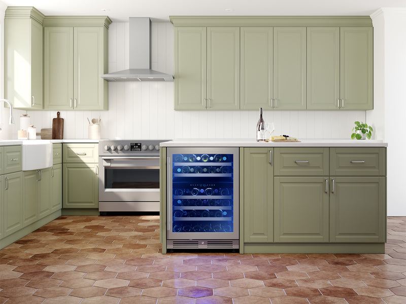 Zephyr PRW24C02CG Wine Cooler - Front Lifestyle