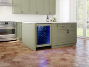 Zephyr PRW24C02CPG Wine Cooler - Angled Lifestyle