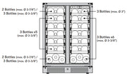 Zephyr PRW24C32CG Wine Cooler - Bottle Capacity