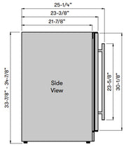 Zephyr PRW24C32CG Wine Cooler - Side View