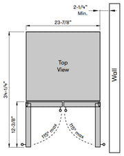 Zephyr PRW24C32CG Wine Cooler - Top View