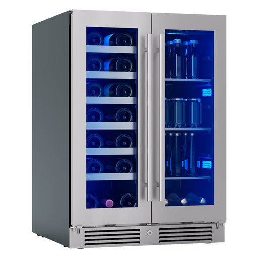 Zephyr PRWB24C32CG Wine & Beverage Cooler - Angled