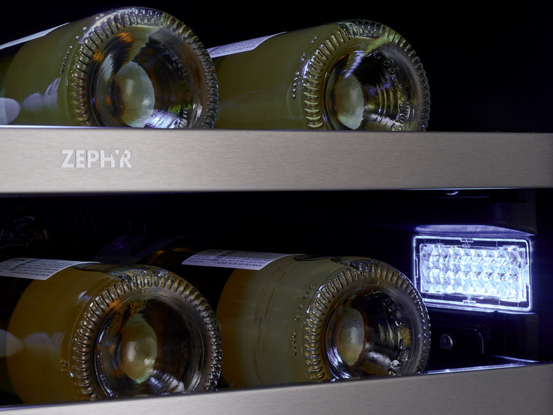 Zephyr PRWB24C32CG Wine & Beverage Cooler - White LED Light