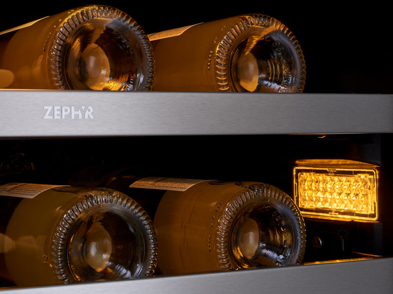 Zephyr PRWB24C32CG Wine & Beverage Cooler - Amber LED Light