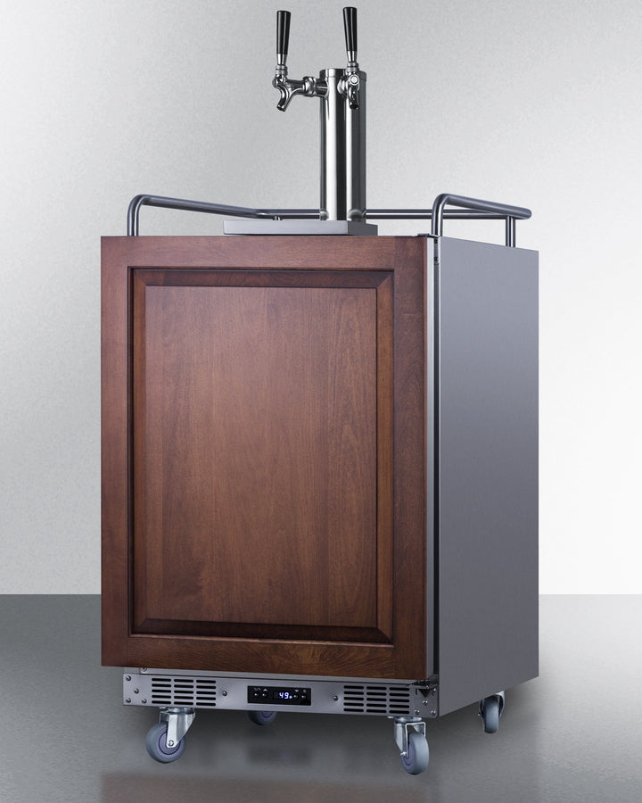 Summit 24" Wide Built-In Panel-Ready Dual Tap Kegerator
