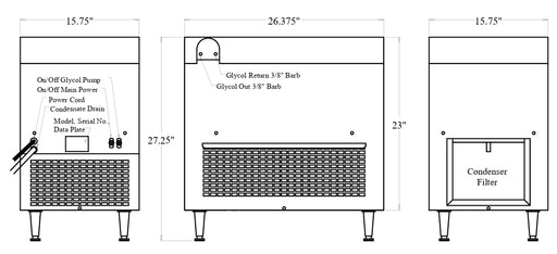SCR-GLY75 Dimensions