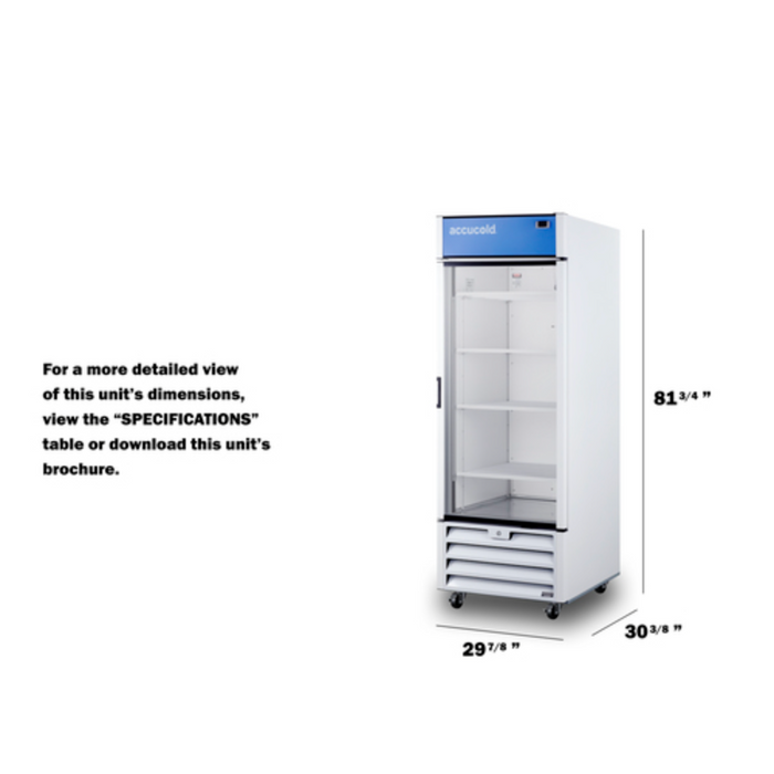 Summit Accucold | 21.34 Cu. Ft. Commercial Beverage Centre With Glass Door (SCRR261G)    - Toronto Brewing