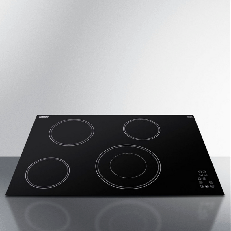 Summit | 30" Wide 208-240V 4-Burner Radiant Cooktop (CR4B30T11B)    - Toronto Brewing