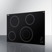 Summit | 30" Wide 208-240V 4-Burner Radiant Cooktop (CR4B30T11B)    - Toronto Brewing