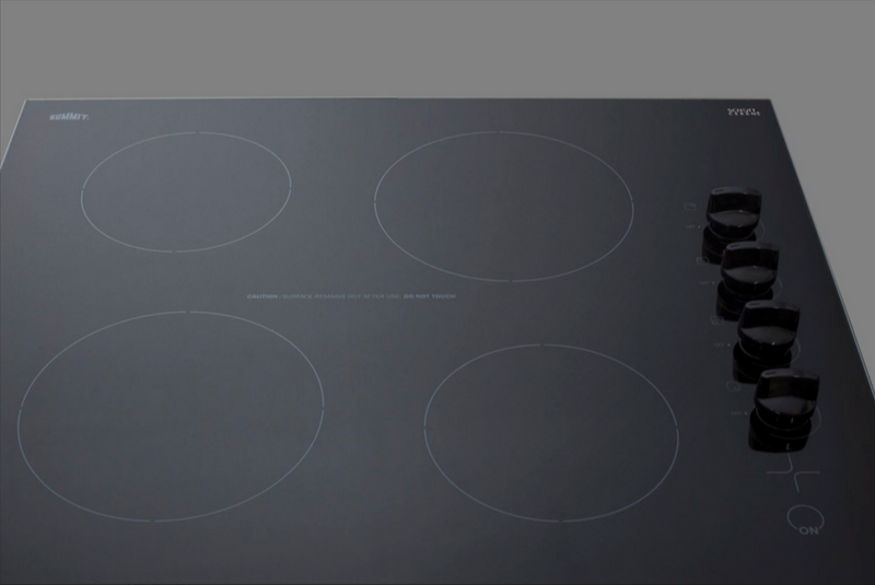 Summit | 24" Wide 230V 4-Burner Radiant Cooktop (CR4B242BK)    - Toronto Brewing