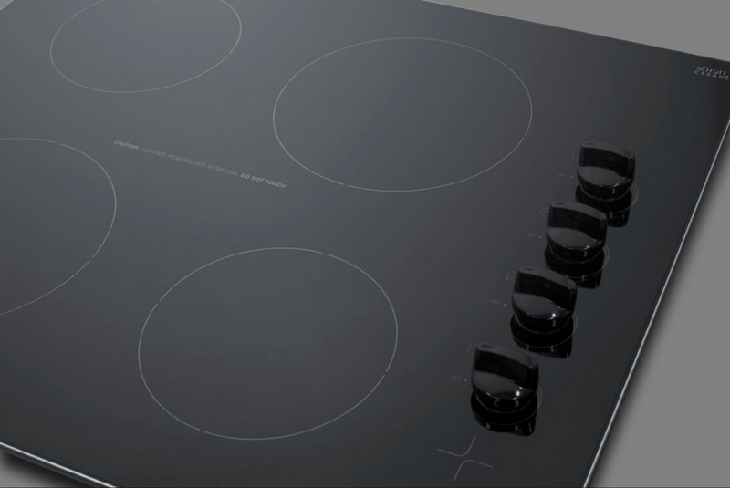 Summit | 24" Wide 230V 4-Burner Radiant Cooktop (CR4B242BK)    - Toronto Brewing