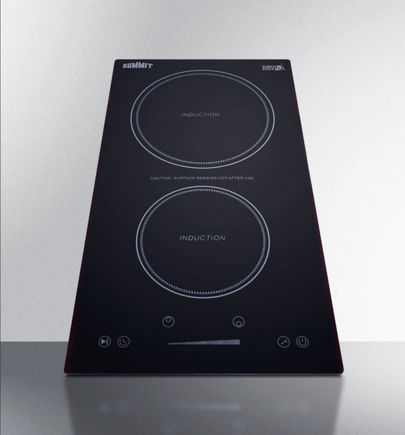 Summit | 12" Wide 115V 2-Zone Induction Cooktop, Cord Included (SINC2B115)    - Toronto Brewing