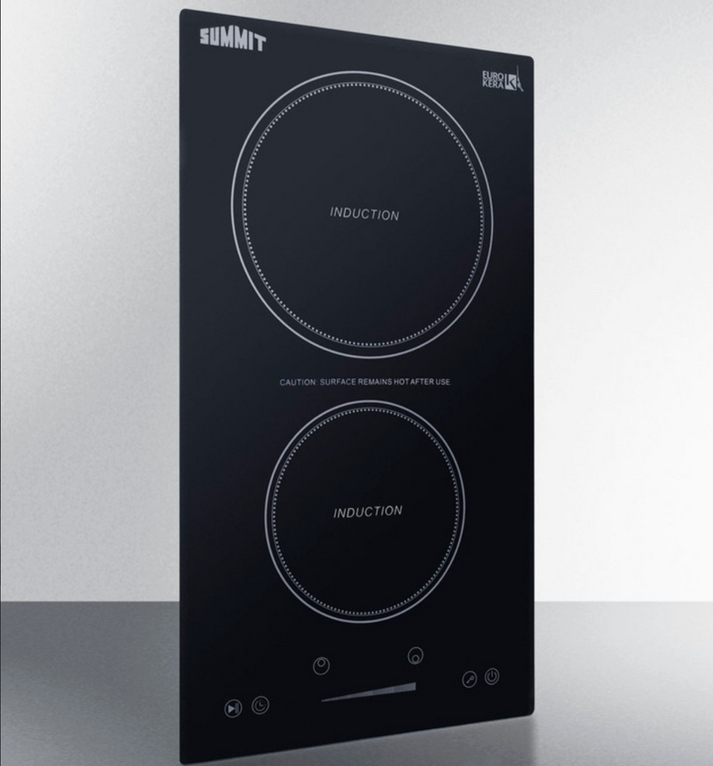 Summit | 12" Wide 115V 2-Zone Induction Cooktop, Cord Included (SINC2B115)    - Toronto Brewing