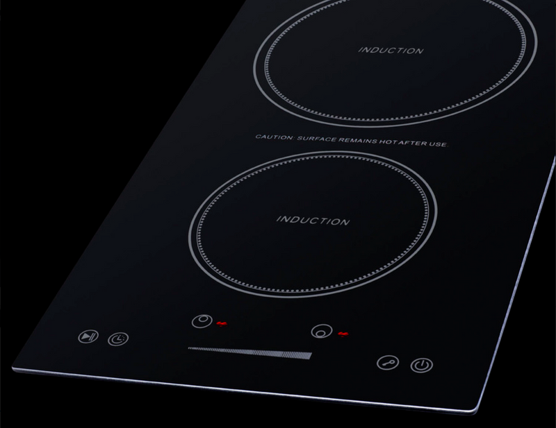 Summit | 12" Wide 115V 2-Zone Induction Cooktop, Cord Included (SINC2B115)    - Toronto Brewing