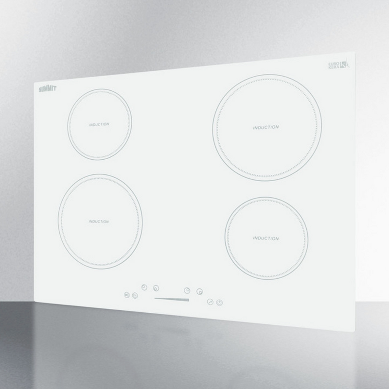 Summit | 30" Wide 208-240V 4-Zone White Induction Cooktop (SINC4B302W)    - Toronto Brewing