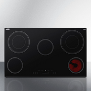 Summit | 36" Wide 208-240V 5-Burner Radiant Cooktop (CR5B36T9B)    - Toronto Brewing