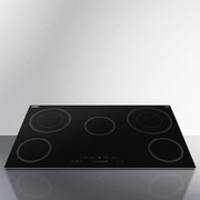 Summit | 36" Wide 208-240V 5-Burner Radiant Cooktop (CR5B36T9B)    - Toronto Brewing