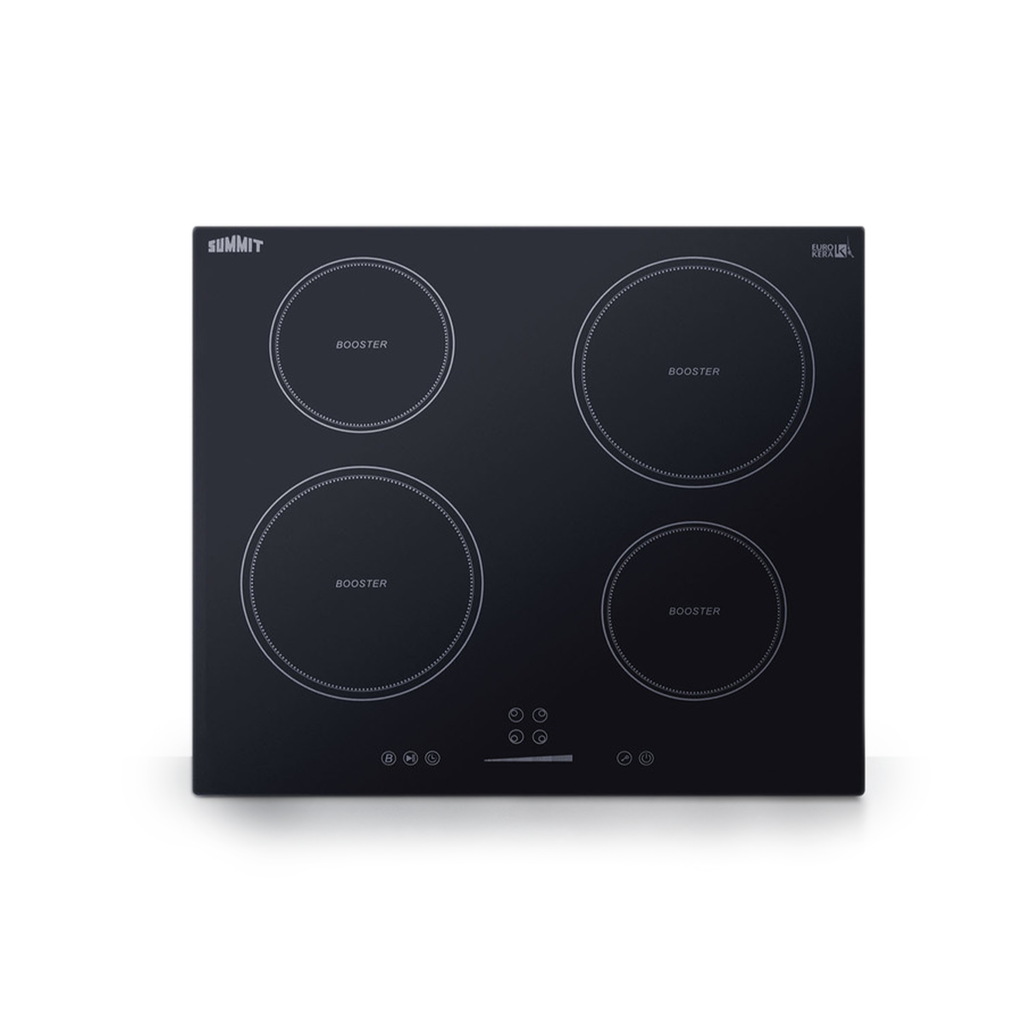 Summit | 24" Wide 208-240V 4-Zone Induction Cooktop (SINC4B241B)