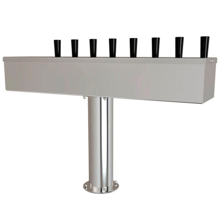 3" T-Box Stainless Steel Beer Tower - 8 Taps (Air Chilled)    - Toronto Brewing