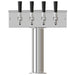 3" T-Box Stainless Steel Beer Tower - 4 Taps (Air Chilled)    - Toronto Brewing