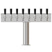 3" T-Box Stainless Steel Beer Tower - 8 Taps (Air Chilled) Chrome   - Toronto Brewing