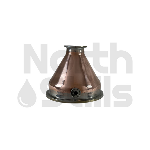 Tri-Clamp - 6" x 2" Tri-Clamp Copper Concentric Reducer with Thermowell    - Toronto Brewing