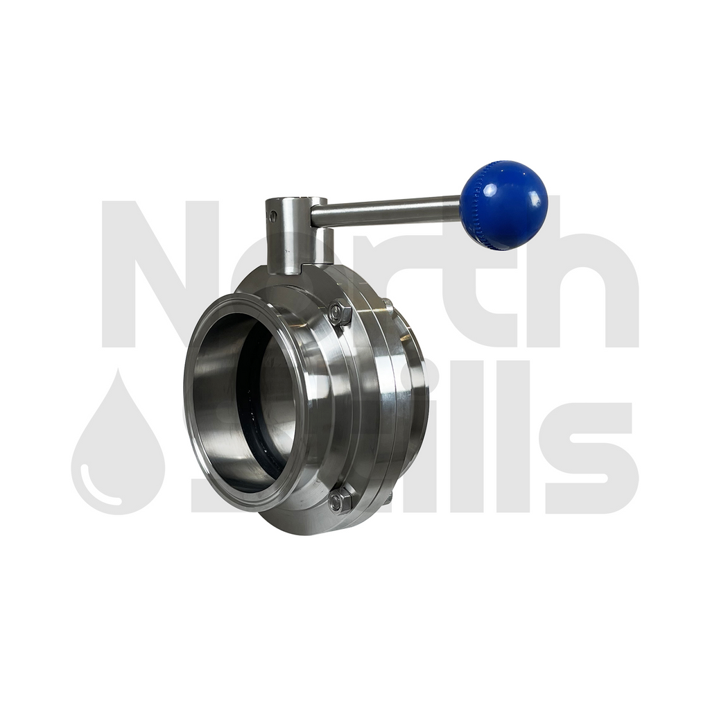 Tri-Clamp - 4" TC ButterFly Pull Trigger Ball Valve