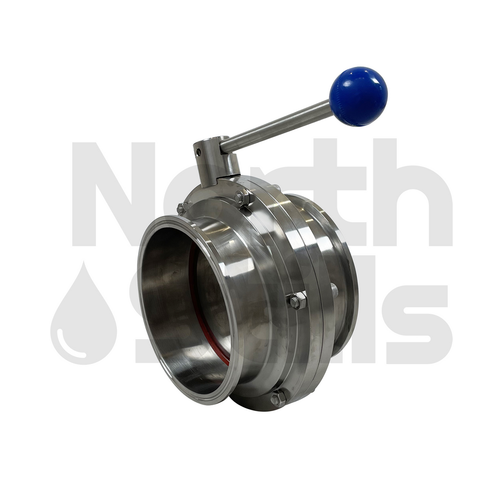 Tri-Clamp - 6" TC ButterFly Pull Trigger Ball Valve