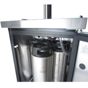 Easily holds three 5 gallon kegs