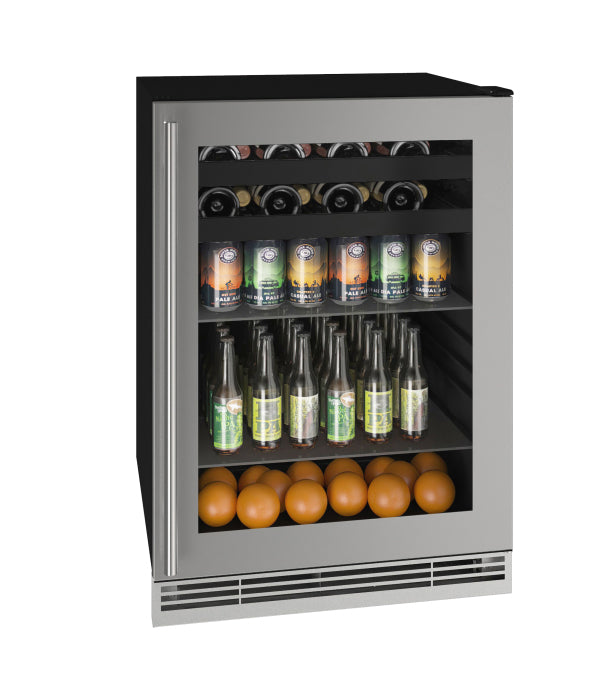 U-Line Beverage Center - Stainless Steel Trimmed Door - Field Reversible