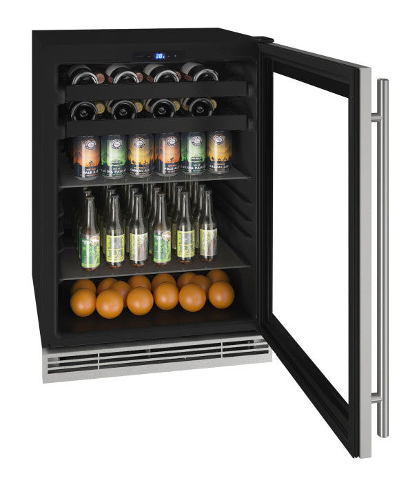 U-Line Beverage Center - Stainless Steel Trimmed Door - Field Reversible
