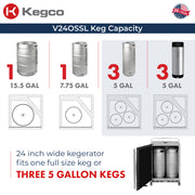 keg capacity