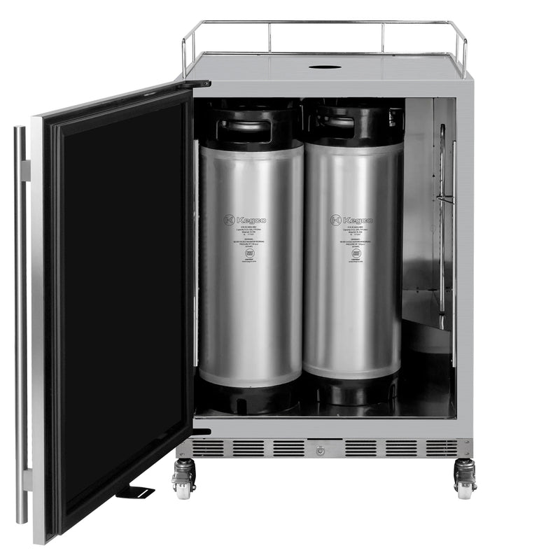 Kegco V24OSSL-2 left hinge kegerator