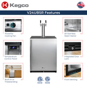 Kegco V24USBR-2 Features