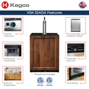V32ADAPRL-1 Kegerator Features