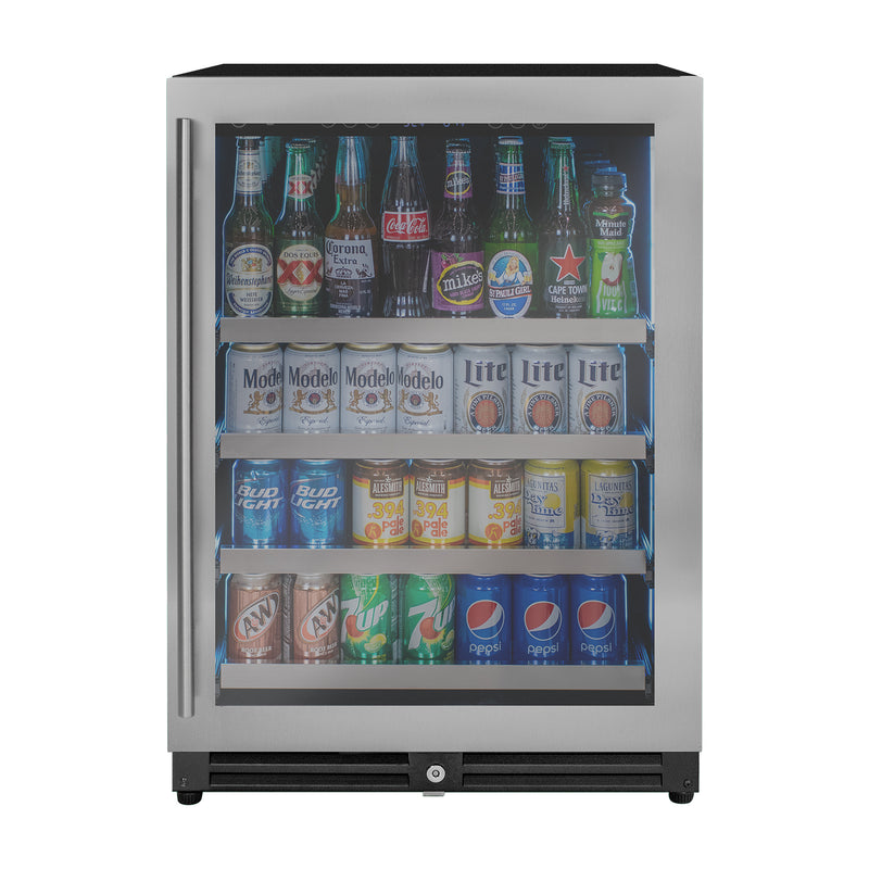 Kegco 24" Wide Reserva Series Stainless Steel Right Hinge Beverage Center