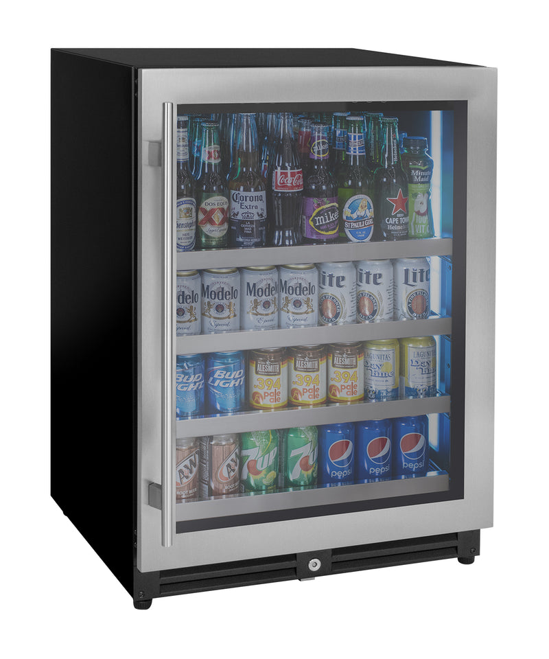 Kegco 24" Wide Reserva Series Stainless Steel Right Hinge Beverage Center