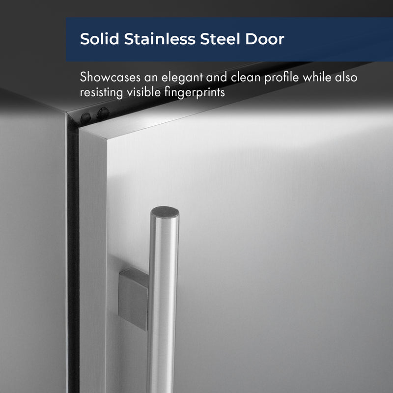 solid stainless steel door