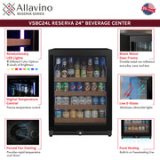 VSBC24L-BR beverage center features
