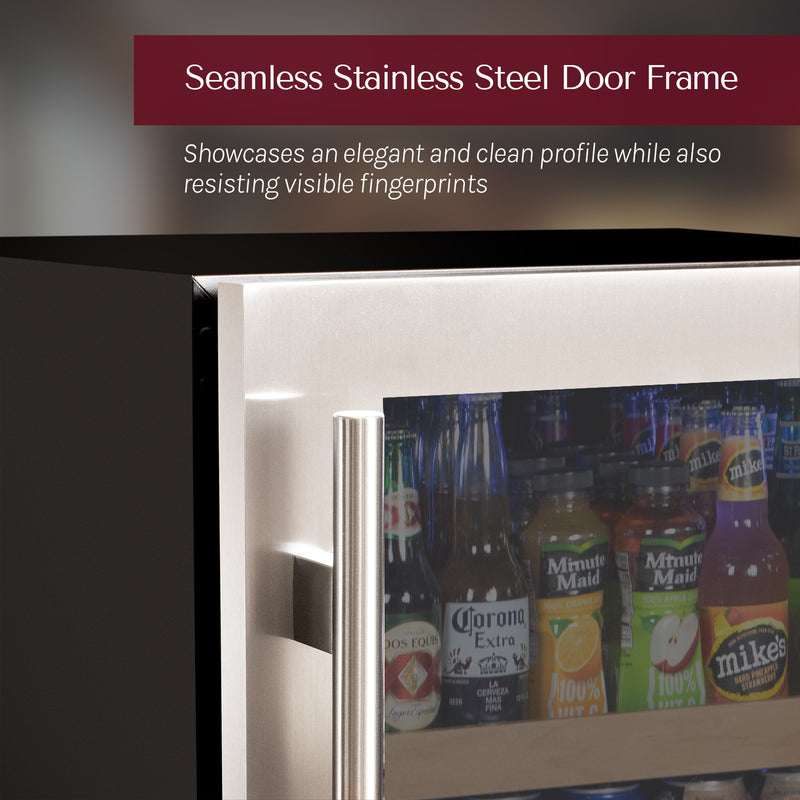 Allavino 24" Wide Reserva Series Stainless Steel Right Hinge Beverage Center