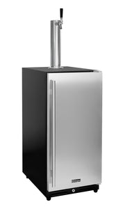Kegco VSK-15U-BSR 15 inch all stainless steel door kegerator
