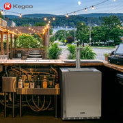 built-in or freestanding outdoor kegerator