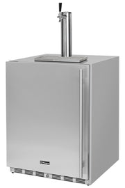 Kegco V24OSSL-1 24 inch left hinge stainless steel outdoor built-in kegerator
