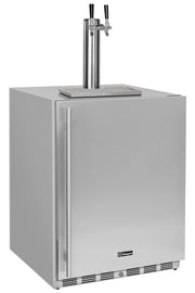 Kegco V24OSSR-2 24 inch stainless steel outdoor kegerator