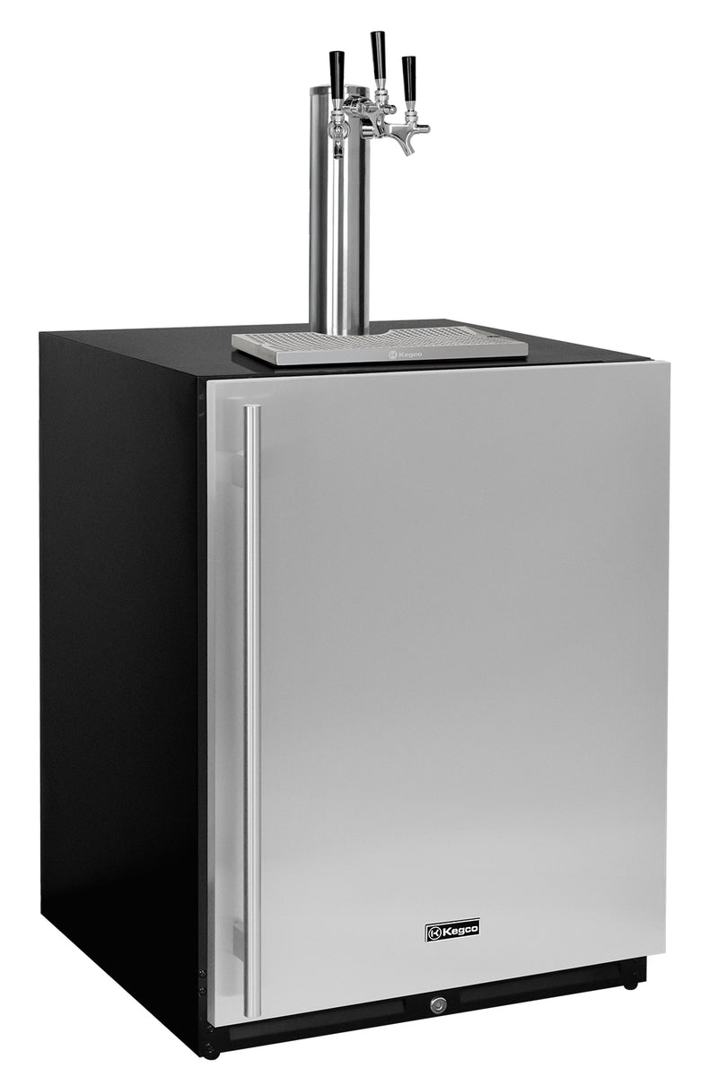 Kegco V24UBSR-3 24 inch wide undercounter kegerator