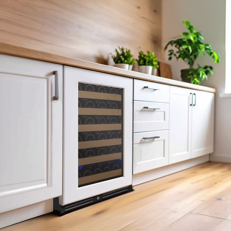 Allavino Reserva Series - 51 Bottle Single Zone Built-in Luxury Wine Refrigerator with Panel Ready Overlay Door - Right Hinge