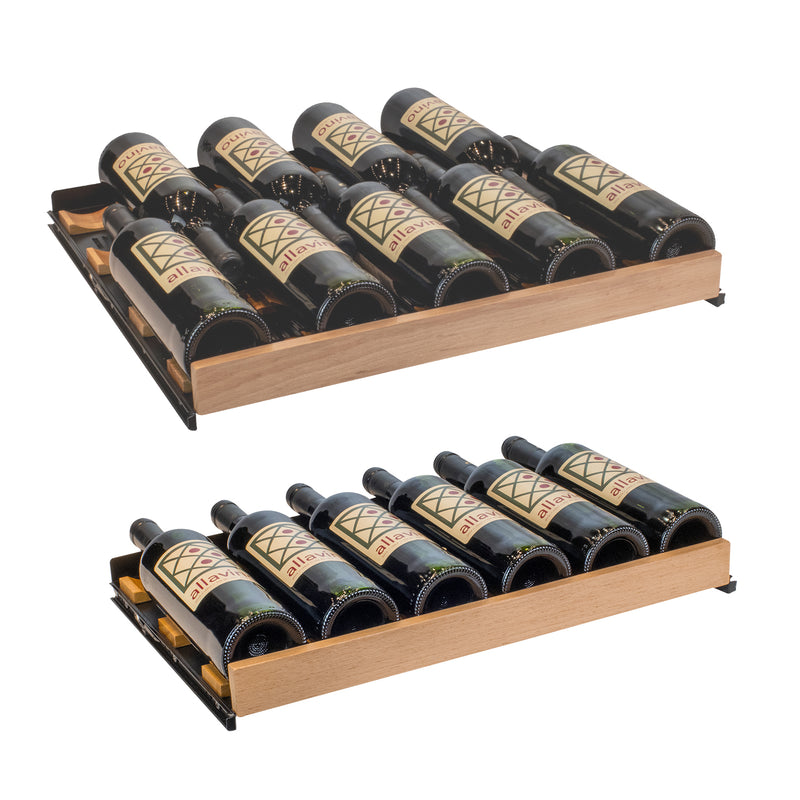 Allavino Reserva Series - 51 Bottle Single Zone Built-in Luxury Wine Refrigerator with Panel Ready Overlay Door - Right Hinge
